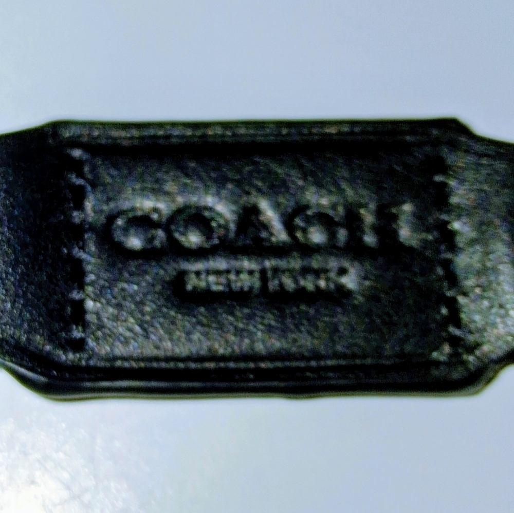 Coach Black Leather Key Chain New With Out Tags - Picture 3 of 7